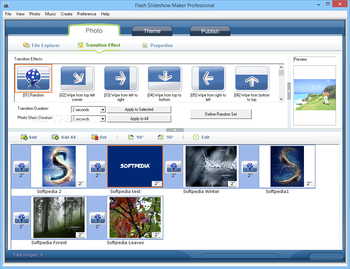 Flash Slideshow Maker Professional screenshot 5