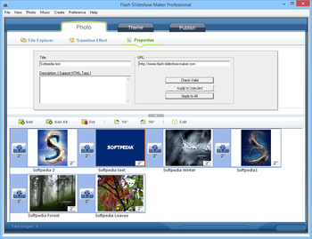 Flash SlideShow Maker Professional screenshot 6