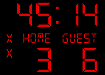 Flash Software LED Soccer Scoreboard screenshot