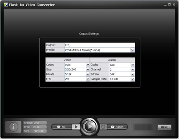 Flash to Video Converter screenshot