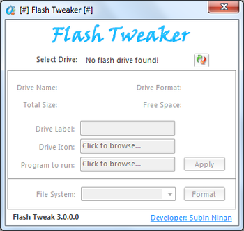 Flash Tweaker screenshot