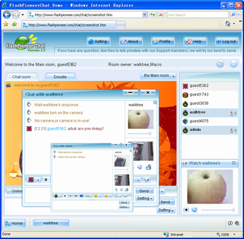 Flash Video Chat screenshot