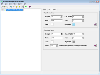 Flash Vista Style Menu Builder screenshot 4