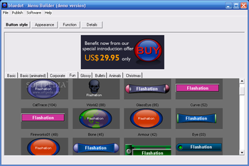 Flashation Flash buttons Builder screenshot