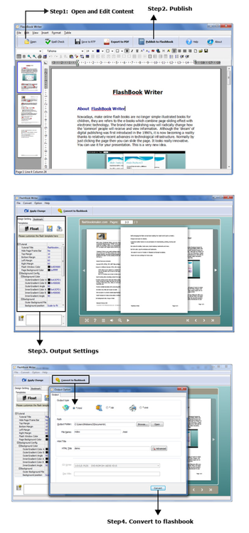 FlashBook Writer screenshot