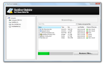 FlashCrest Undelete screenshot