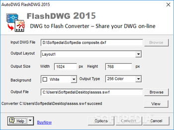 FlashDWG DWG to Flash Converter screenshot