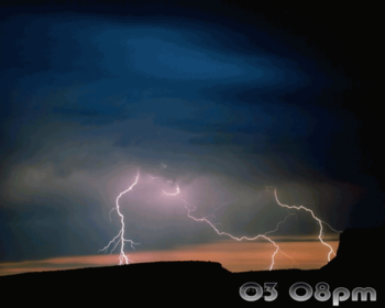 Flashing Lightnings Screensaver screenshot