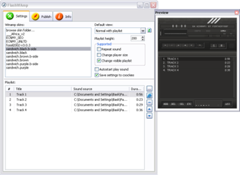 FlashWAmp screenshot