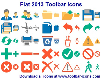 Flat 2013 Toolbar Icons screenshot