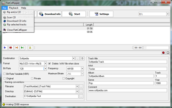 FlatCdRipper screenshot 2