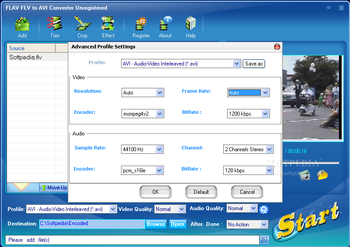 FLAV FLV to AVI Converter screenshot 2