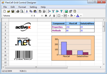 FlexCell Grid Control screenshot