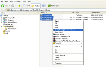 Flexcrypt folder screenshot 2