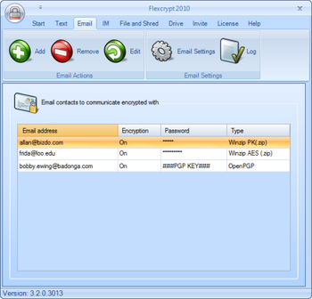 Flexcrypt screenshot