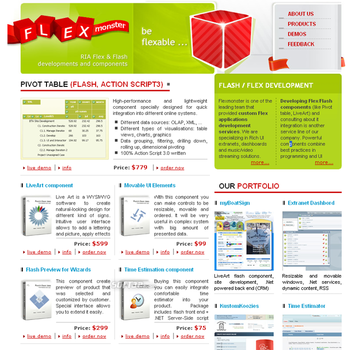 Flex/Flash components, RIA - FlexMonster screenshot 3