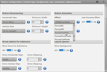 FlexiMenuJS for DW Designer Edition screenshot