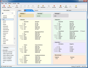 Flexionizer Spanish screenshot