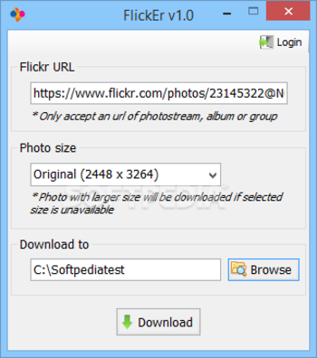 FlickEr screenshot