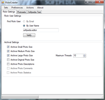 FlickrCrawler screenshot