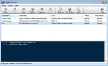 Fling FTP Software screenshot