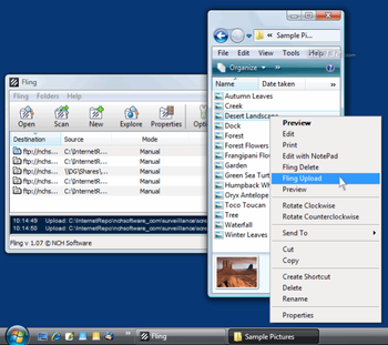 Fling FTP Uploader Software screenshot 2