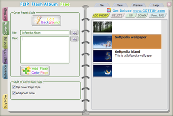 FLIP Flash Album Free screenshot