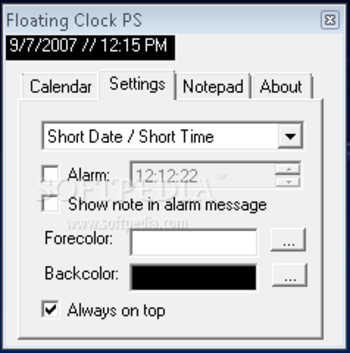 Floating Clock screenshot 2