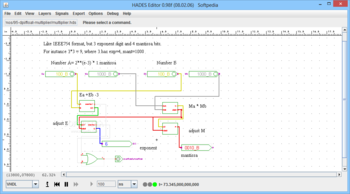 Floating-point multiplier screenshot