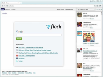 Flock, The Social Web Browser screenshot