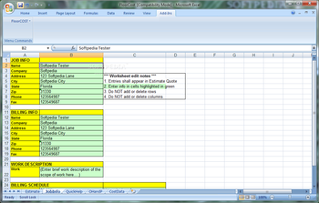 FloorCOST Estimator for Excel screenshot 2