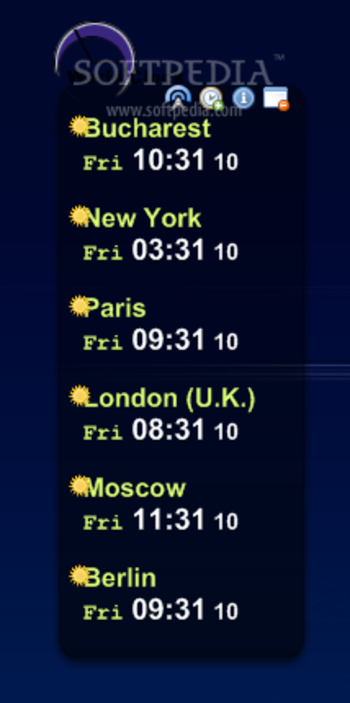 Floresense WorldClock screenshot