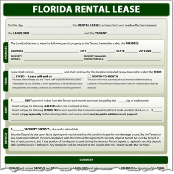 Florida Rental Lease screenshot