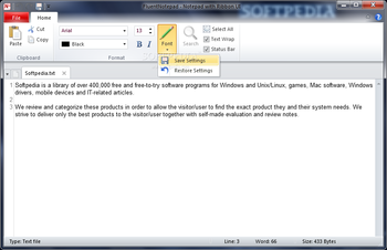 FluentNotepad screenshot 2