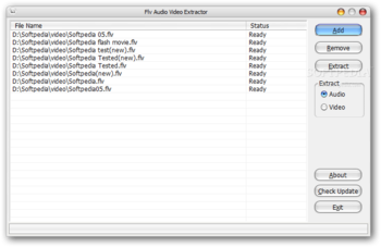Flv Audio Video Extractor screenshot