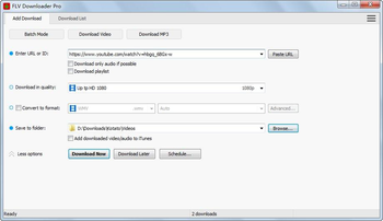 FLV Downloader Pro screenshot
