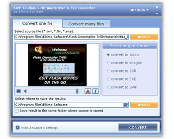 FLV to AVI Converter screenshot