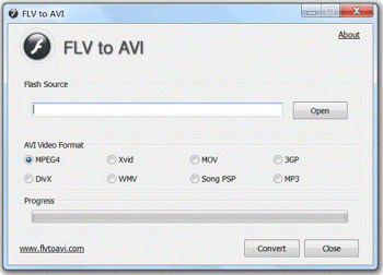 FLV to AVI screenshot