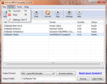 FLV to MP3 Converter screenshot 2
