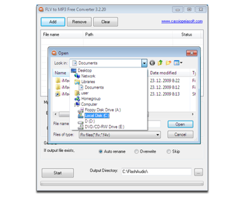 FLV to MP3 Free Converter screenshot