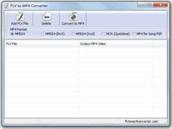 FLV to MP4 Converter screenshot