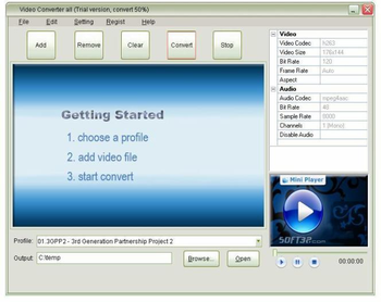 FLV to Video Converter screenshot
