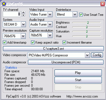 FlyCapDS screenshot