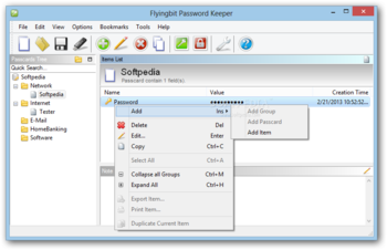 FlyingBit Password Keeper Portable screenshot