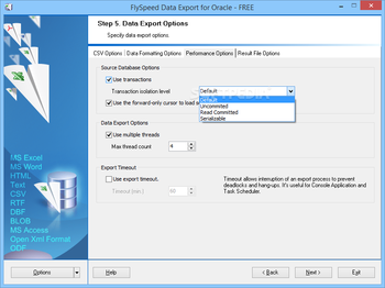 FlySpeed Data Export for Oracle screenshot 12