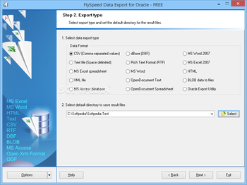 FlySpeed Data Export for Oracle screenshot 3