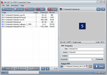 FM GIF To PDF Converter Free screenshot