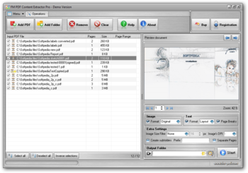 FM PDF Content Extractor Pro screenshot