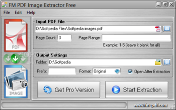 FM PDF Image Extractor Free screenshot