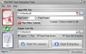 FM PDF Text Extractor Free screenshot